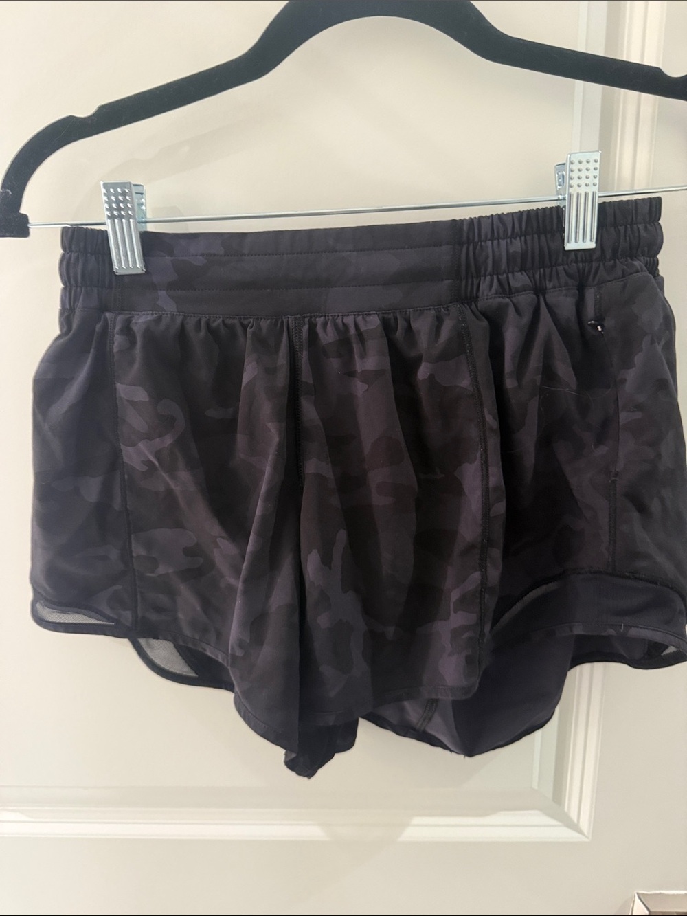 lululemon athletica Black Camo Athletic Shorts